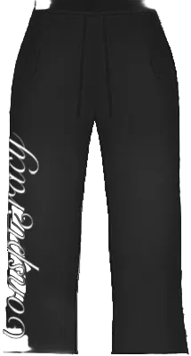 Black Mono Joggers